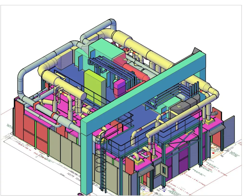 vue 3D salle propre