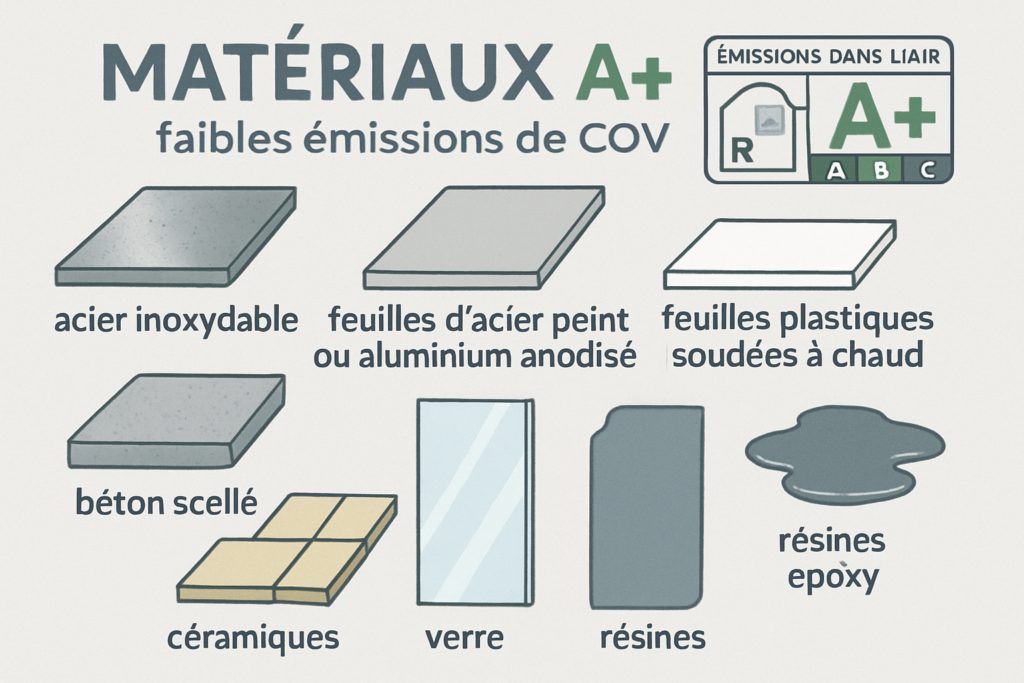matériaux admissibles en salle blanche